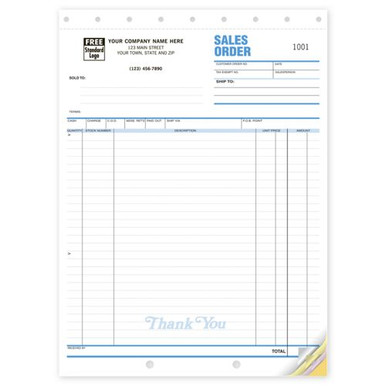 Classic Large Sales Orders, 8 1/2 x 11"