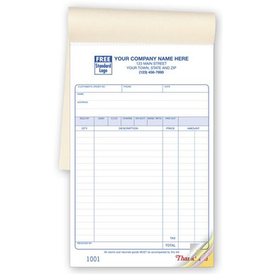 Multi-Purpose Sales Books, Classic Design, Large Format, 5 1/2 x 8 1/2"