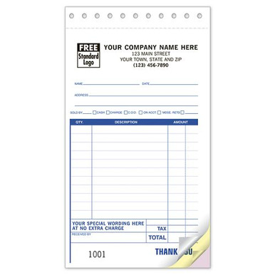 Sales Slips - Medium High-Impact, 4 1/4 x 7"